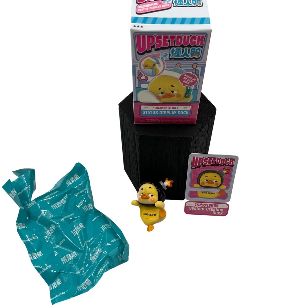 RONG Creator UPSETDUCK Status Display Duck System Crashed Duck Art Toy Figure